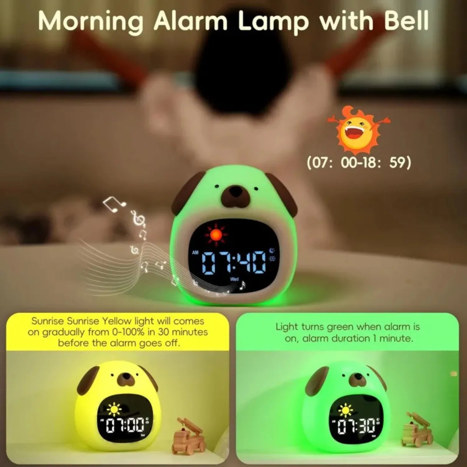 Pup-Perfect | The Puppy-Shaped Kids' Alarm Clock