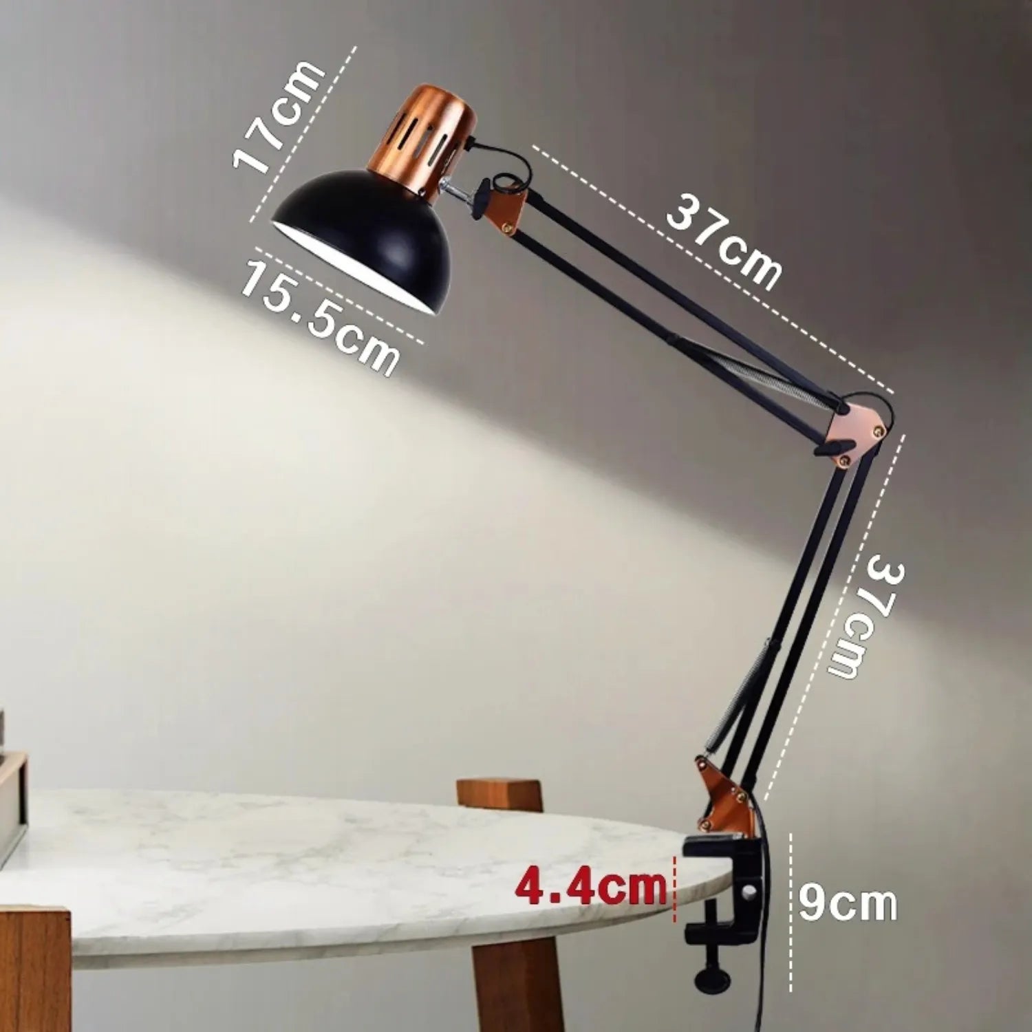 Industrial Swing Arm Lamp: Your Versatile Desk & Reading Light