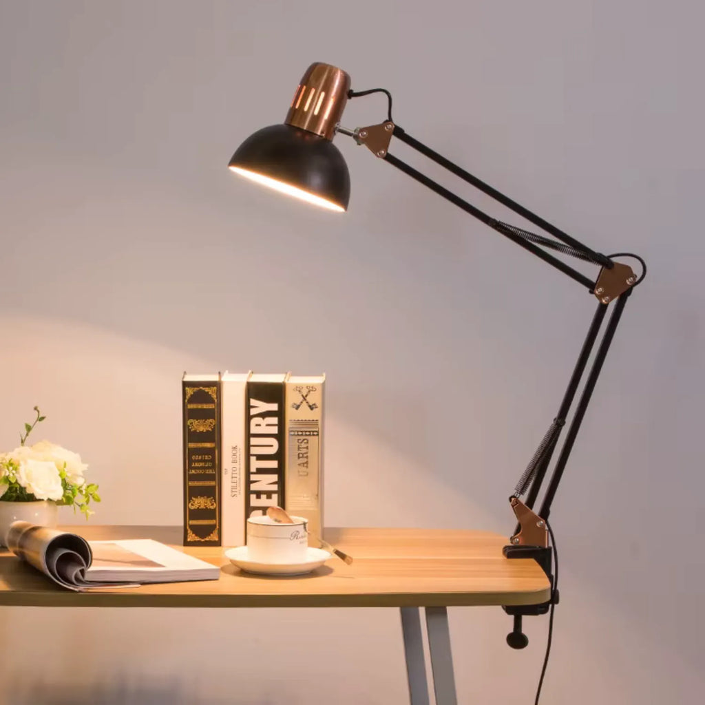 Industrial Swing Arm Lamp: Your Versatile Desk & Reading Light