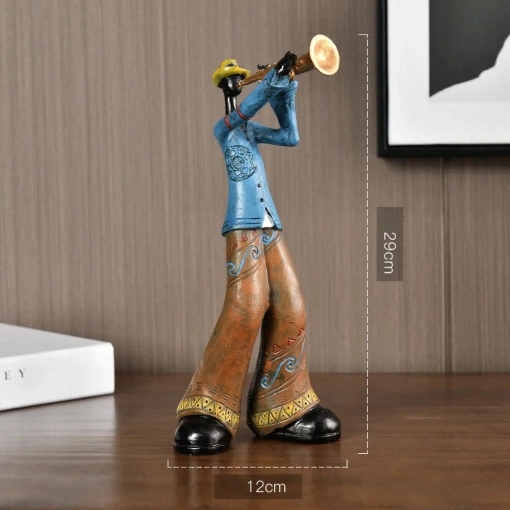 Timeless Melody: A Resin Musical Instrument Sculpture