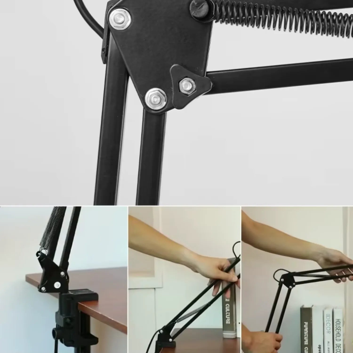 Industrial Swing Arm Lamp: Your Versatile Desk & Reading Light