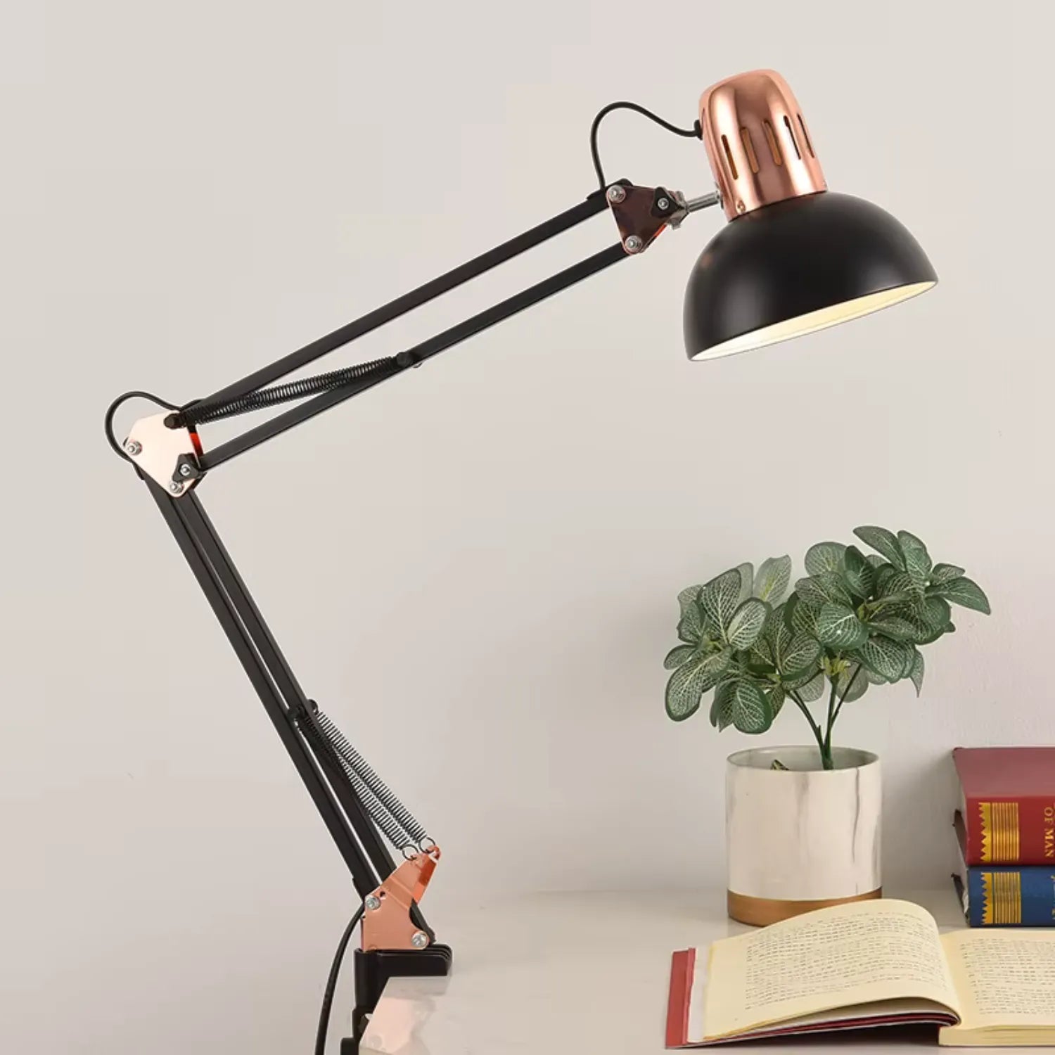 Industrial Swing Arm Lamp: Your Versatile Desk & Reading Light