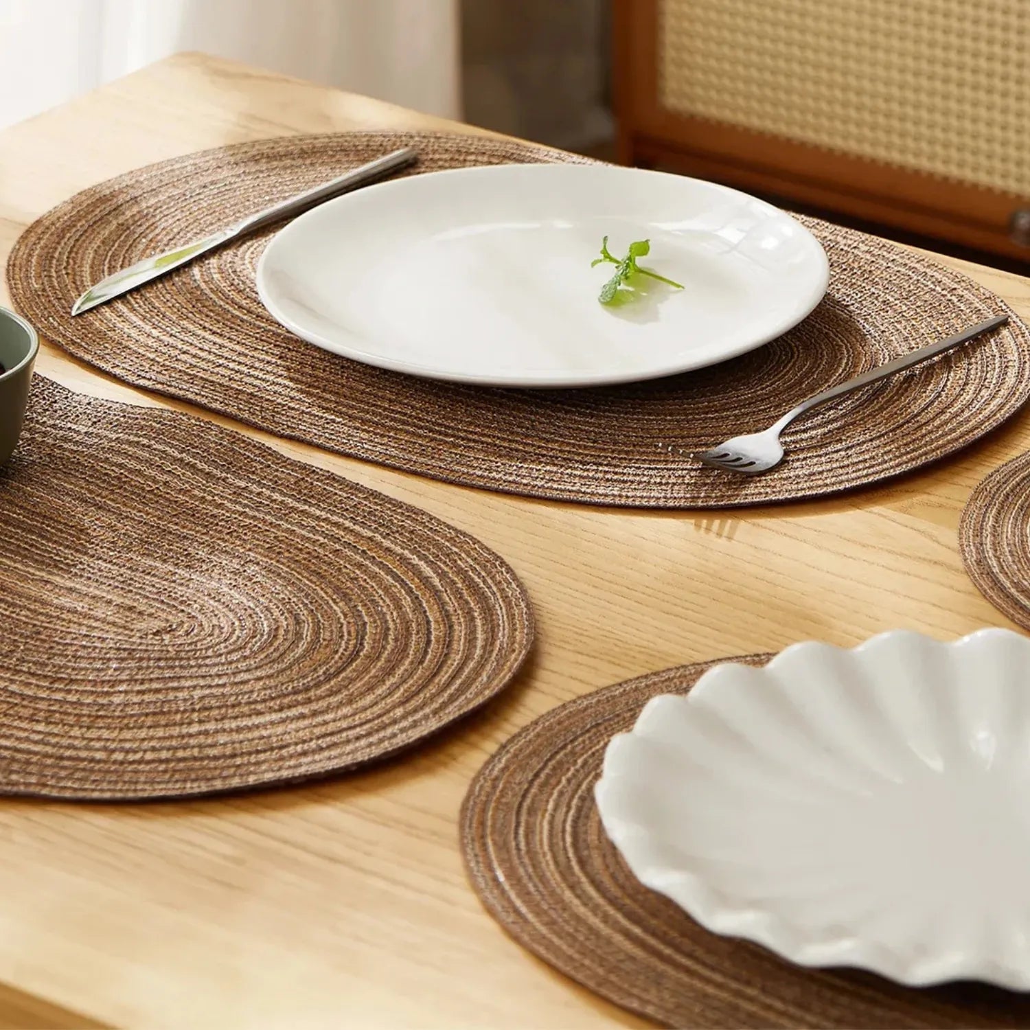 Braided Oval Placemats: Timeless Elegance for Your Table