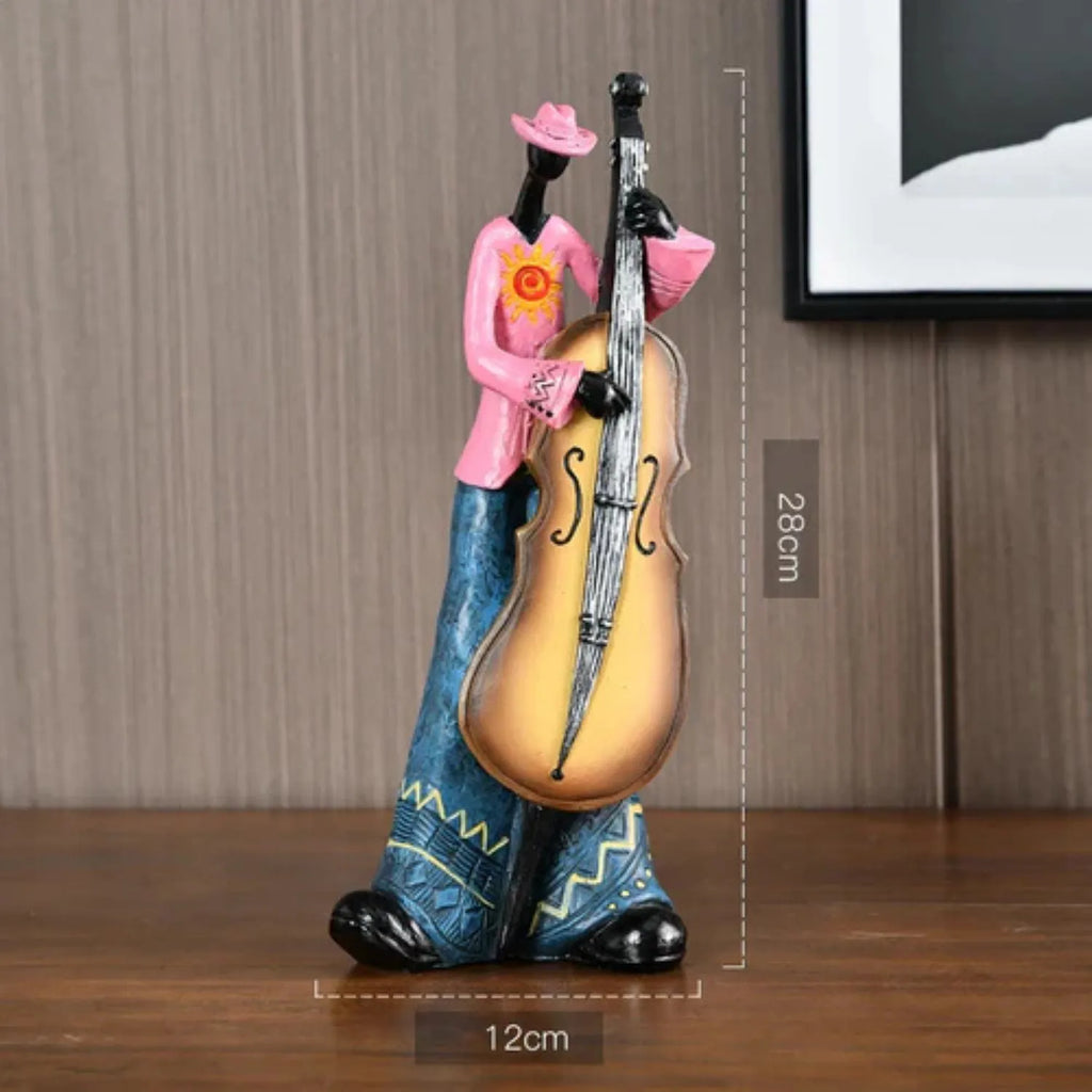 Timeless Melody: A Resin Musical Instrument Sculpture