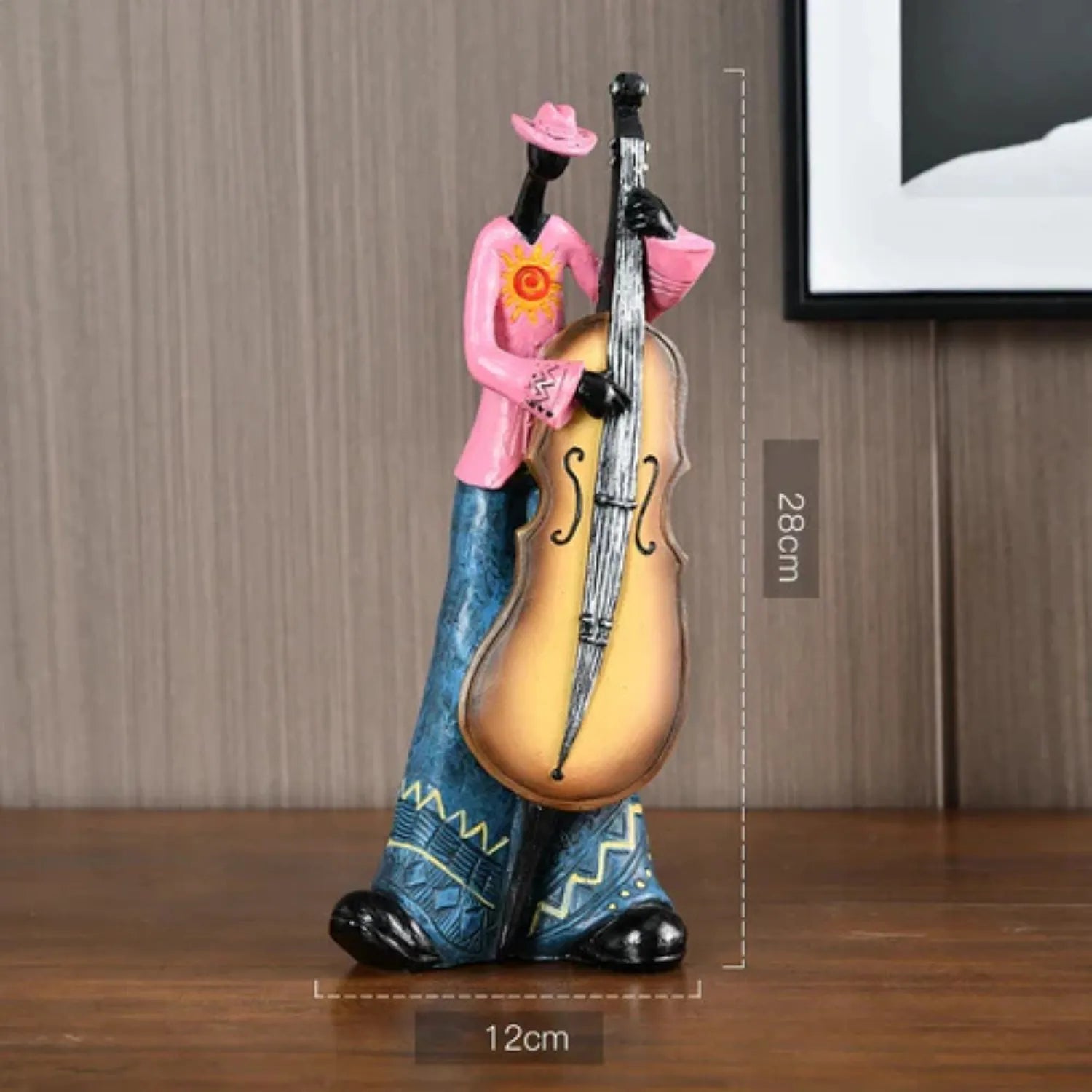 Timeless Melody: A Resin Musical Instrument Sculpture