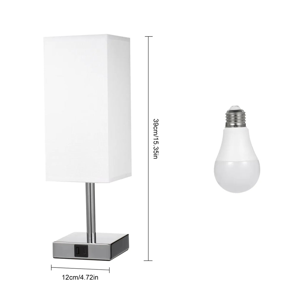 The Classic Touch Table Lamp: Timeless Style with USB Charging