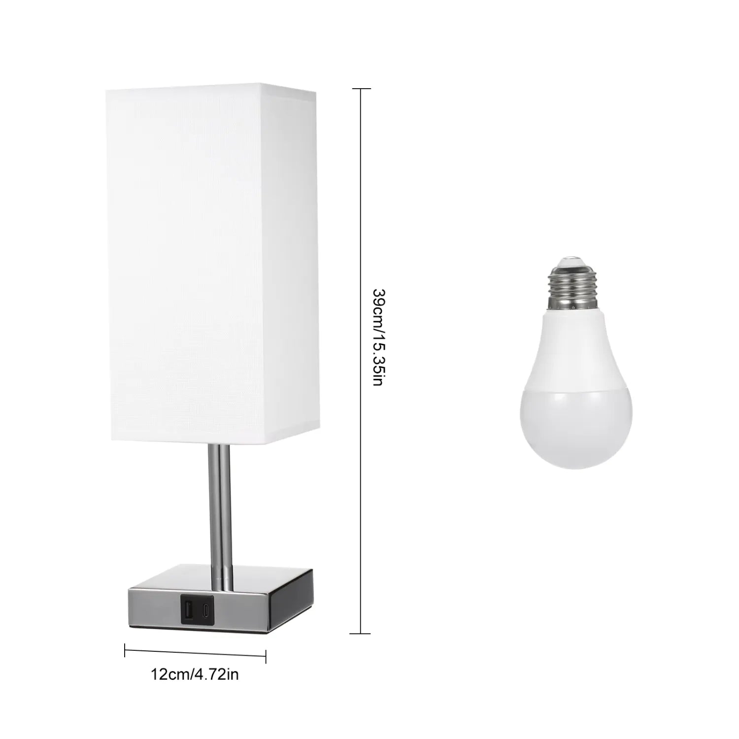 The Classic Touch Table Lamp: Timeless Style with USB Charging