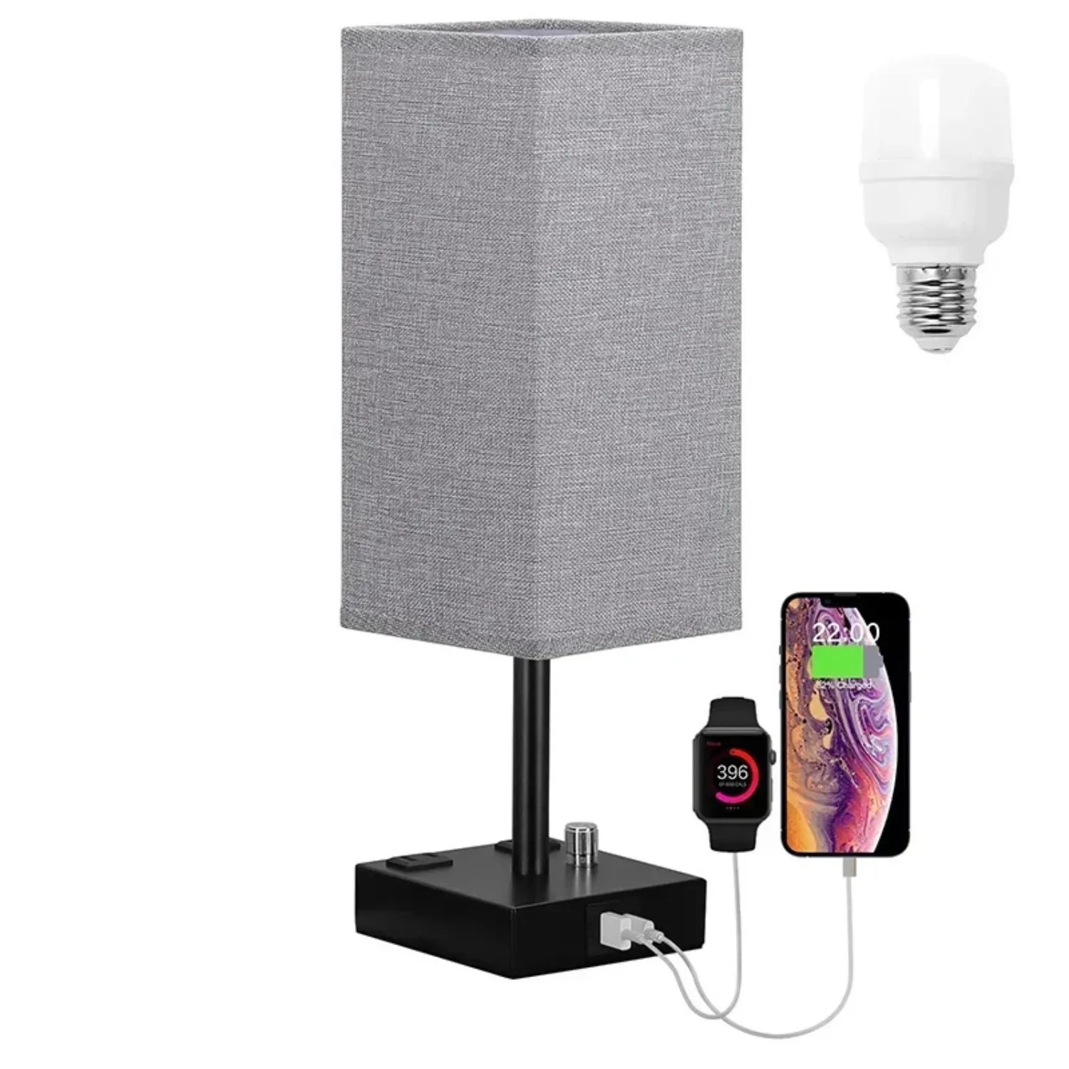 The Classic Touch Table Lamp: Timeless Style with USB Charging