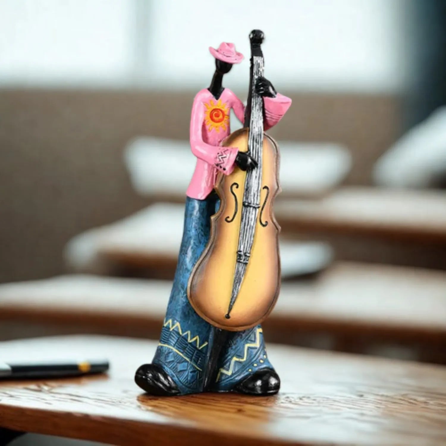 Timeless Melody: A Resin Musical Instrument Sculpture
