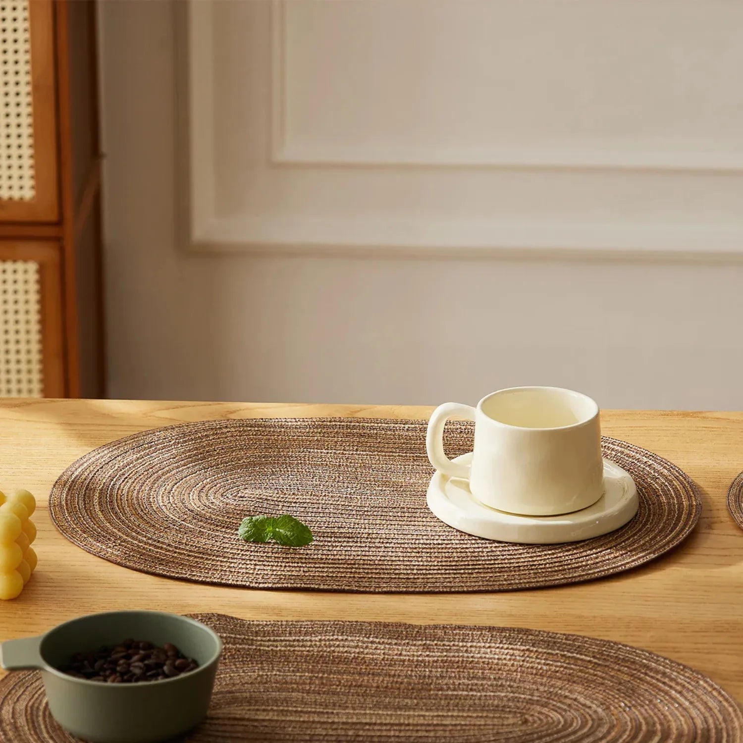 Braided Oval Placemats: Timeless Elegance for Your Table