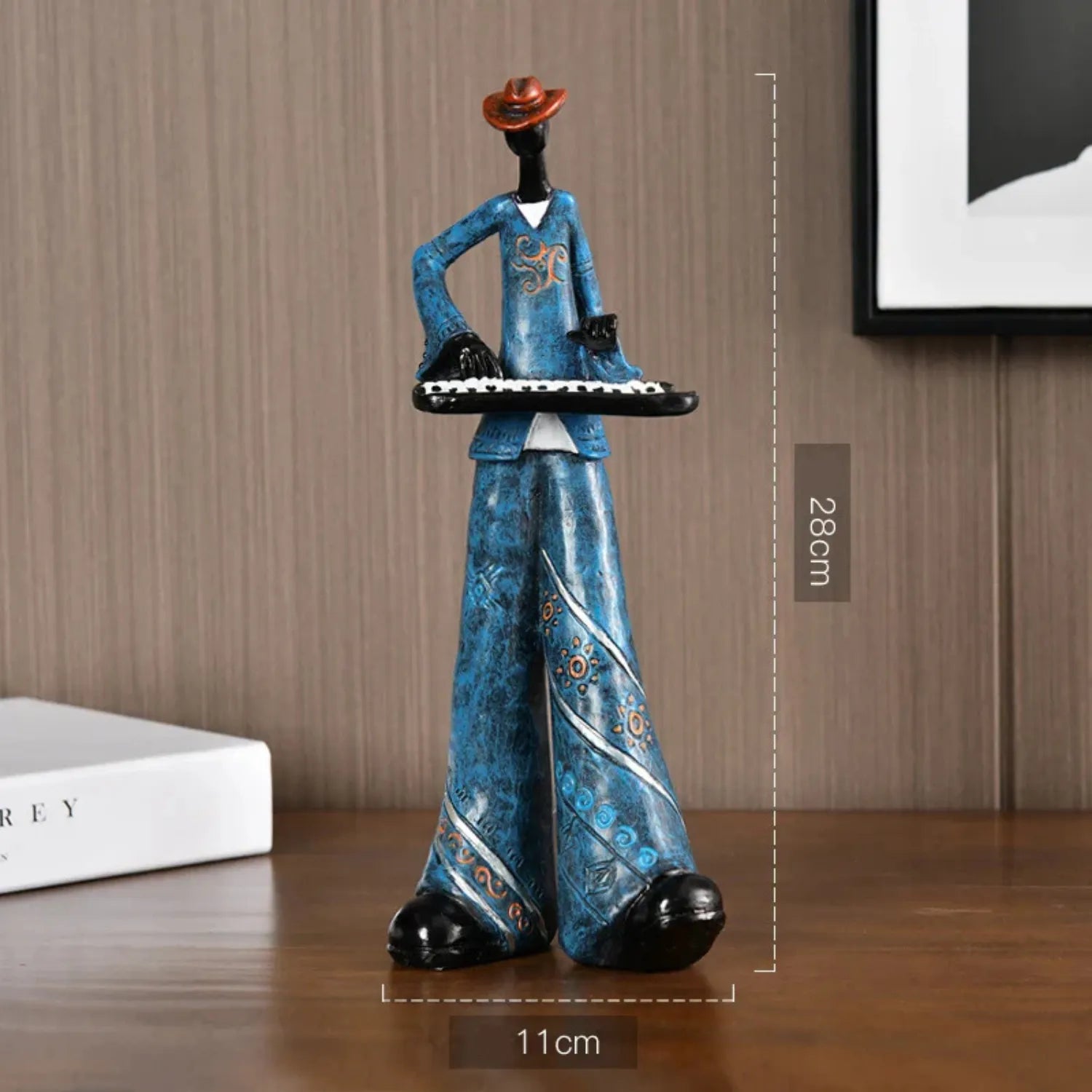 Timeless Melody: A Resin Musical Instrument Sculpture