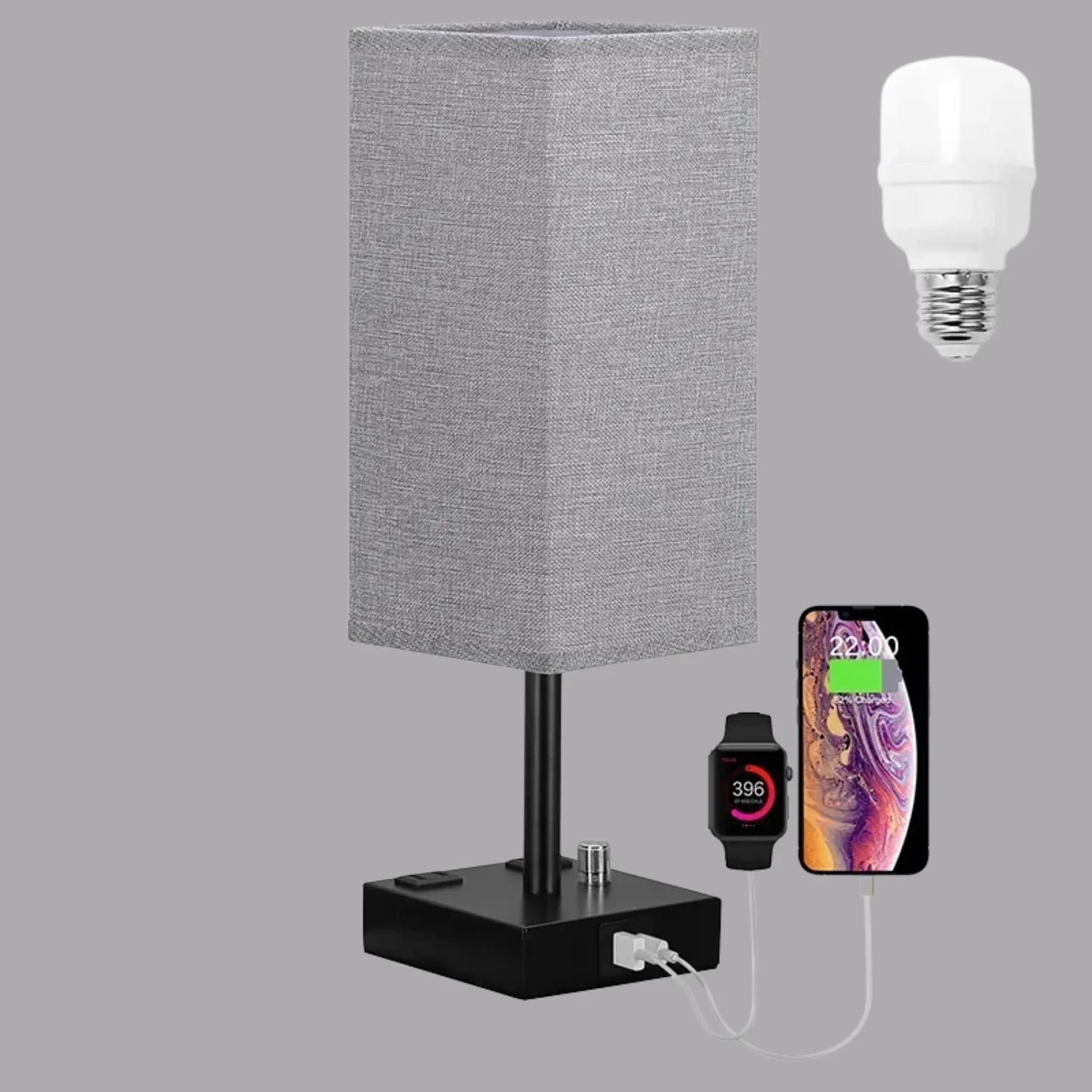 The Classic Touch Table Lamp: Timeless Style with USB Charging