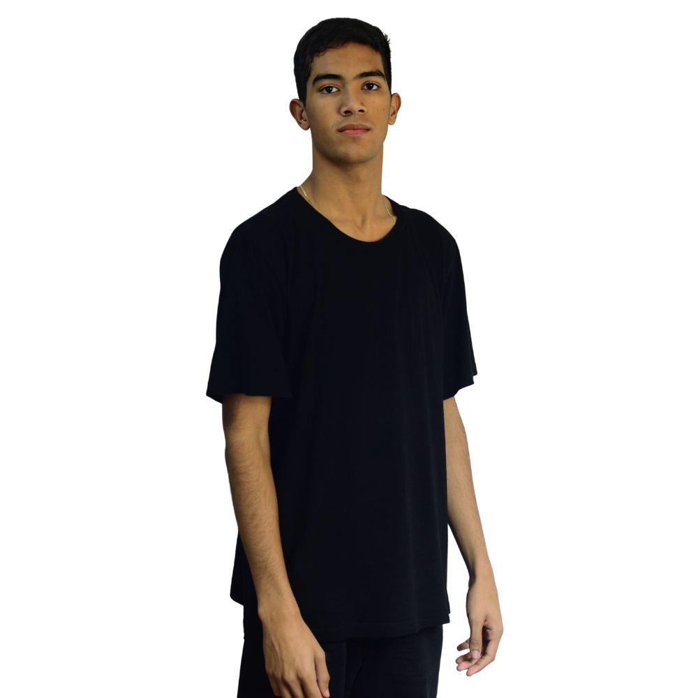 roupa preta para gordo