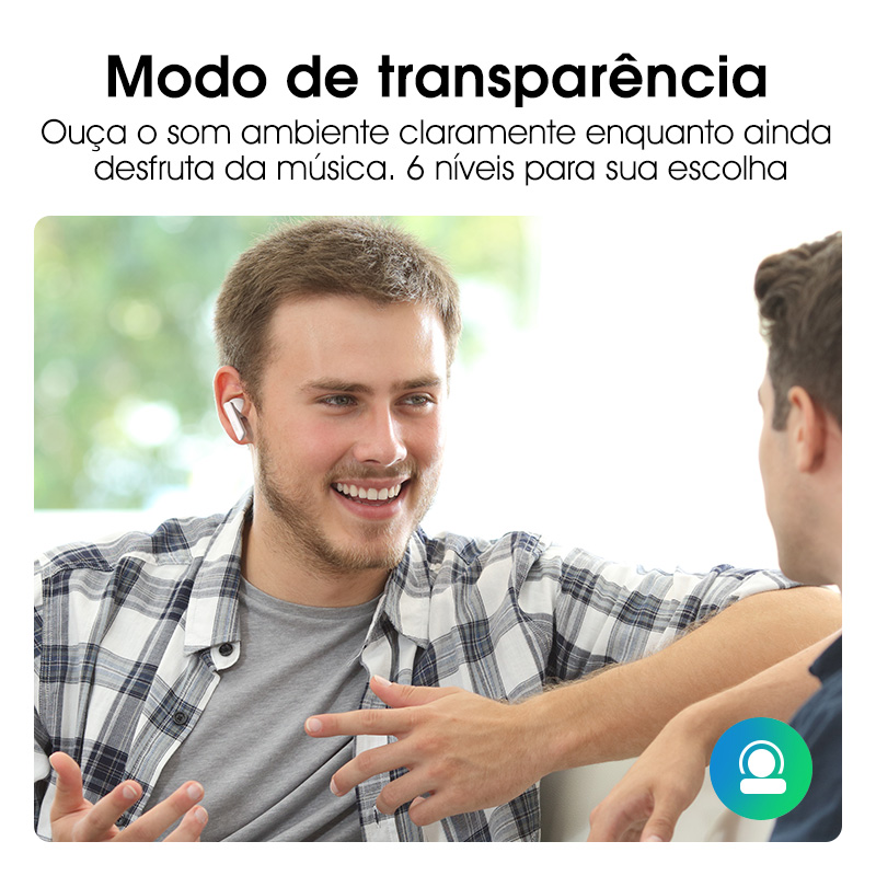 Você quer Cancelamento de Ruídos? Então trouxemos para você o Fone sem fio QCY HT05. A Renomada Marca QCY inovou mais uma vez agora com o HT05®. A maior e melhor qualidade musical que já desenvolvemos.