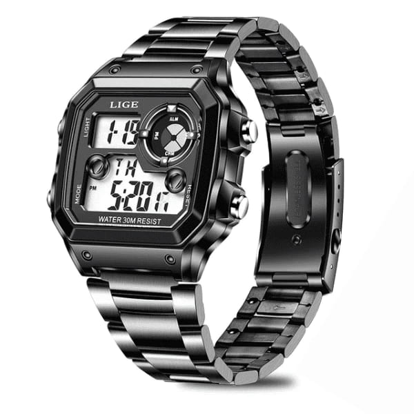 Descubra a elegância e a funcionalidade do relógio LIGE LG8921! Este impressionante relógio digital com pulseira de aço inoxidável é mais do que apenas um acessório de pulso; é uma declaração de estilo e uma ferramenta poderosa.