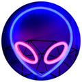 Letreiro LED Neon Alien Rosa - Luminária Decorativa para Quarto Gamer | Brilho Cósmico
