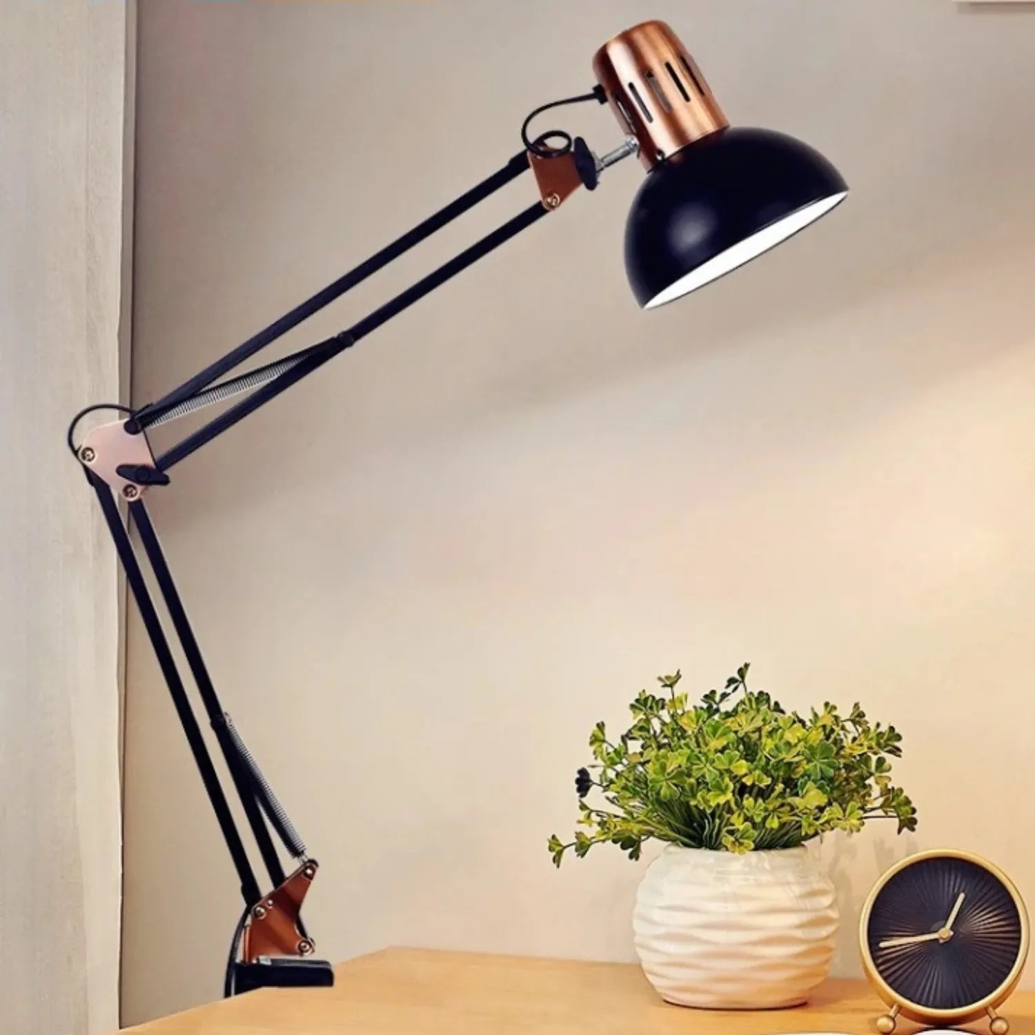 Industrial Swing Arm Lamp: Your Versatile Desk & Reading Light