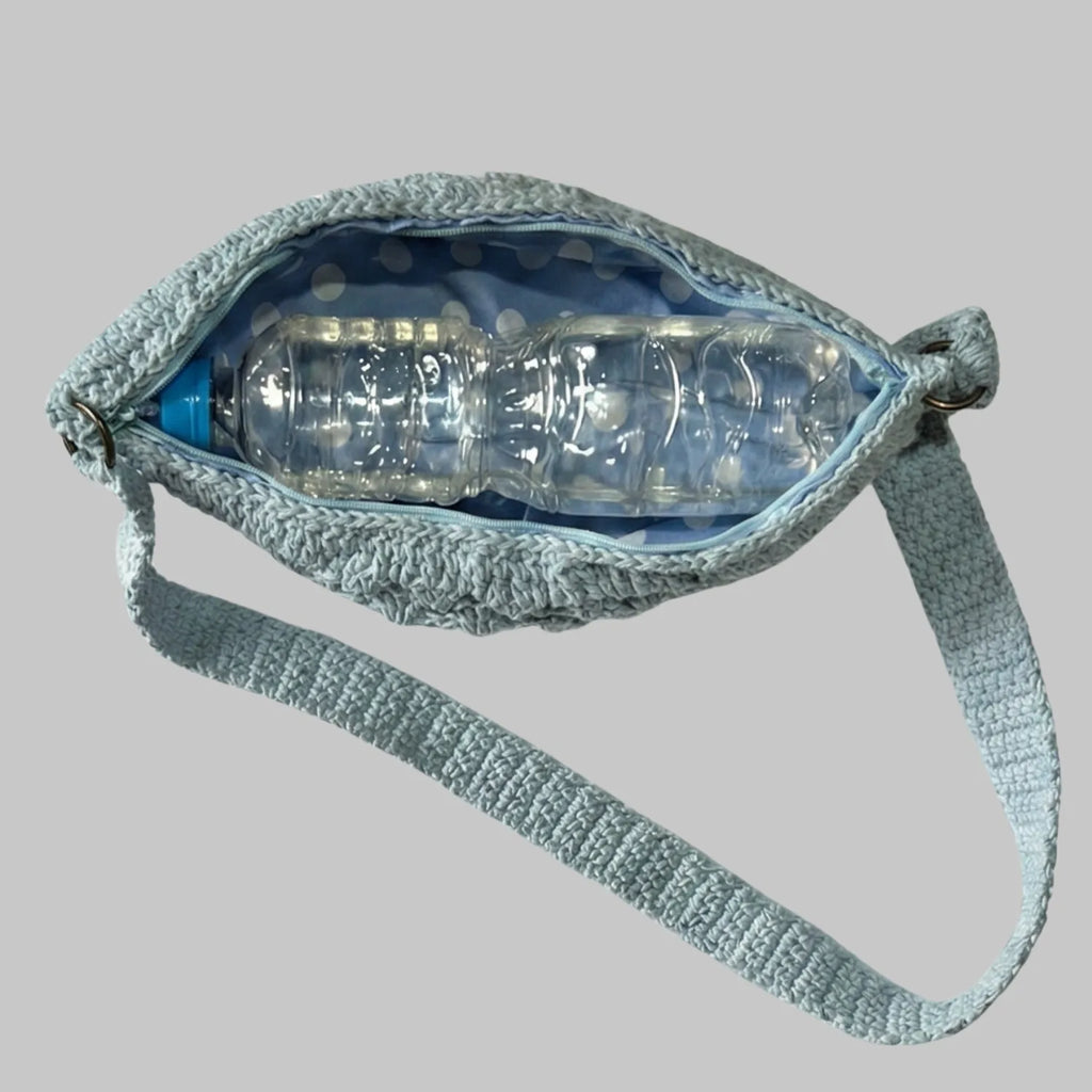 Pochete de Crochê Artesanal com Alça Trocável