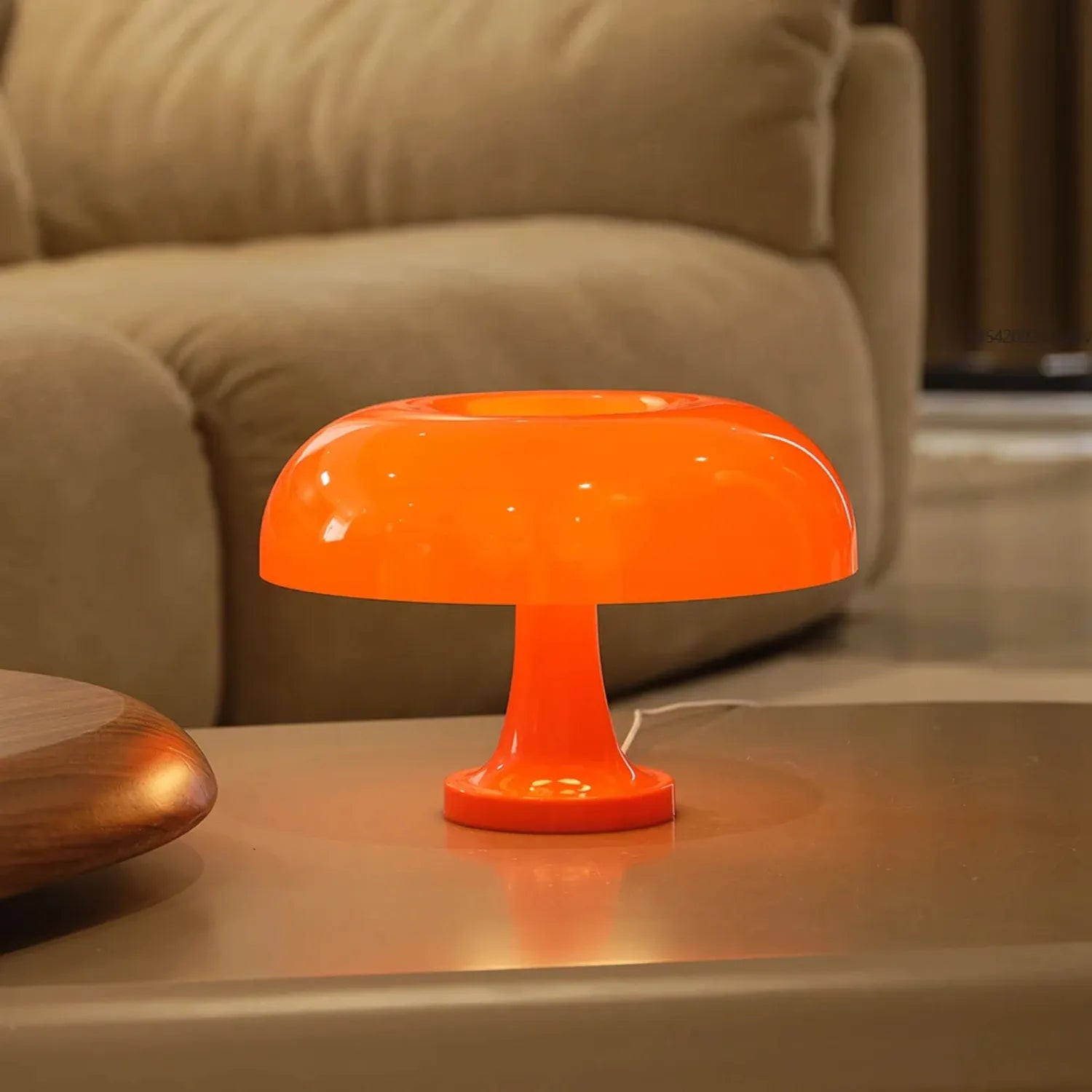 The Danish Modern Mushroom Lamp: A Cordless Accent Light
