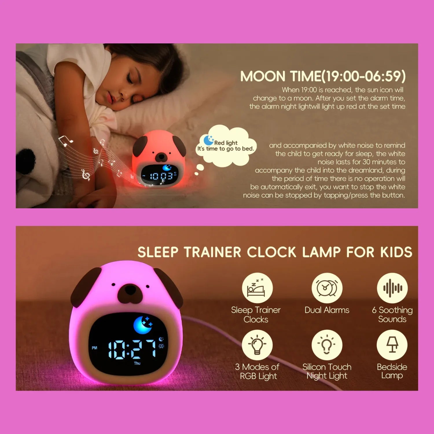 Pup-Perfect | The Puppy-Shaped Kids' Alarm Clock