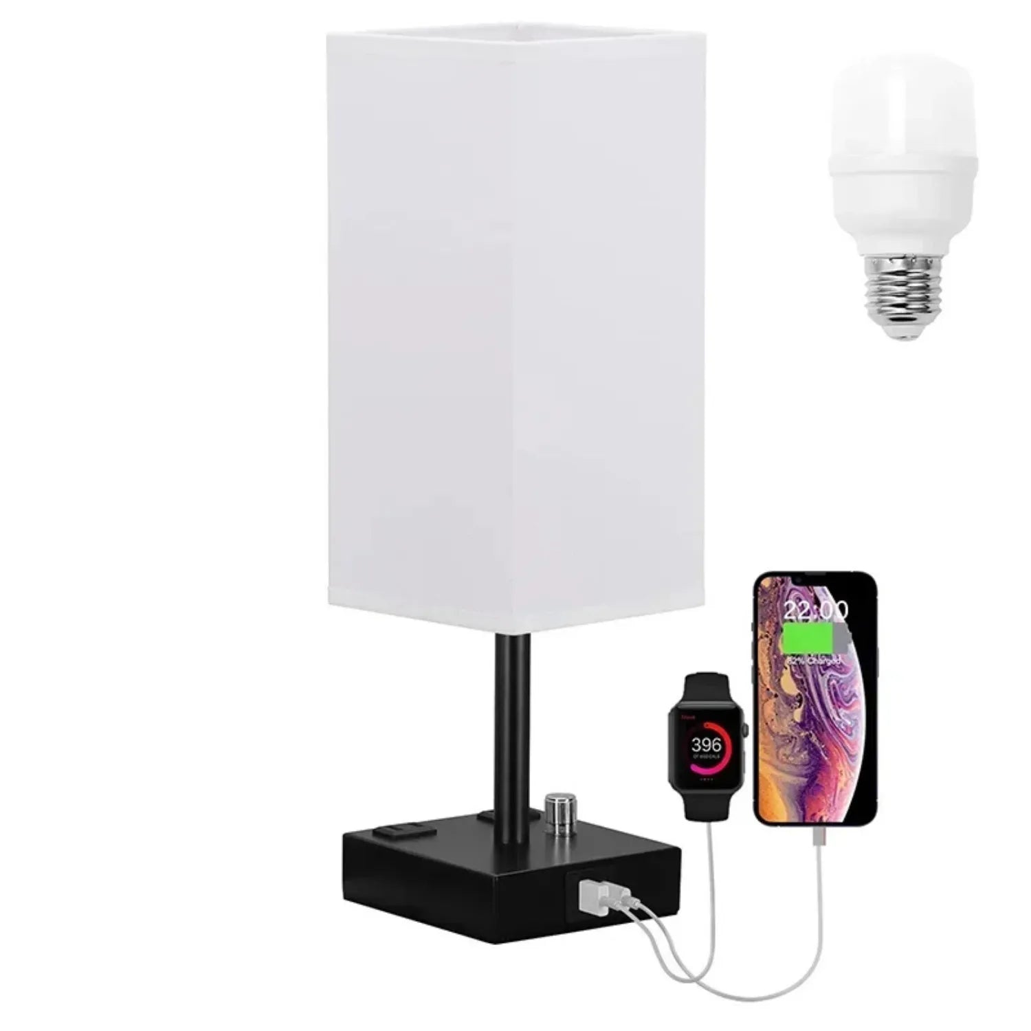 The Classic Touch Table Lamp: Timeless Style with USB Charging