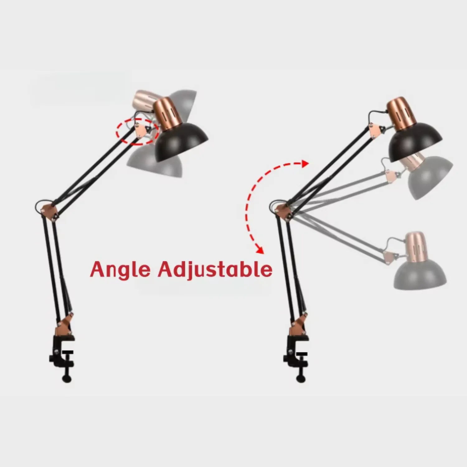 Industrial Swing Arm Lamp: Your Versatile Desk & Reading Light
