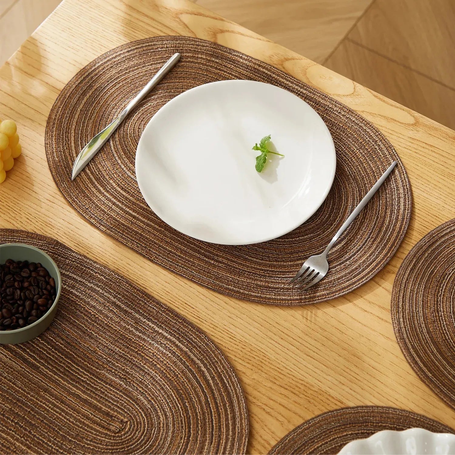 Braided Oval Placemats: Timeless Elegance for Your Table