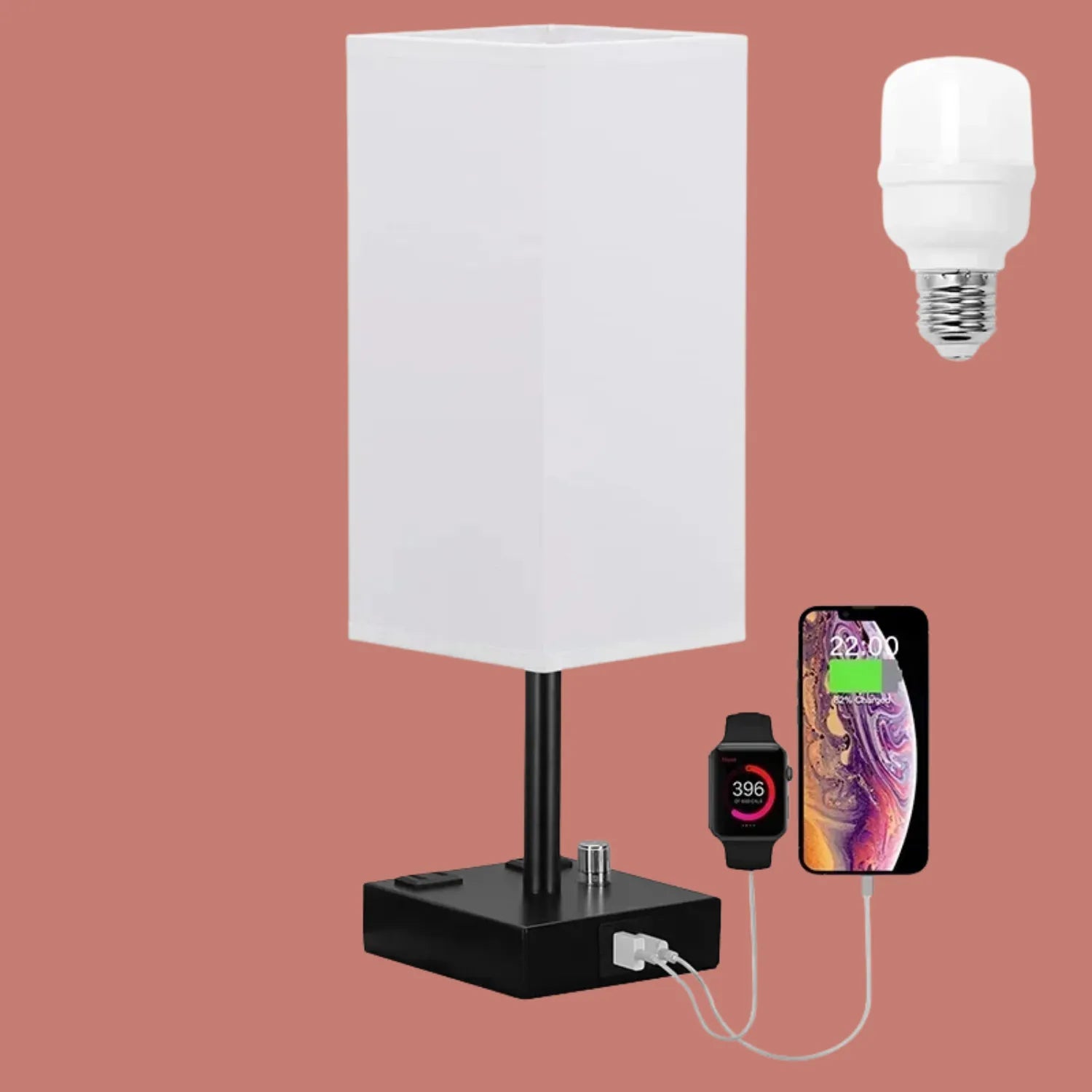 The Classic Touch Table Lamp: Timeless Style with USB Charging