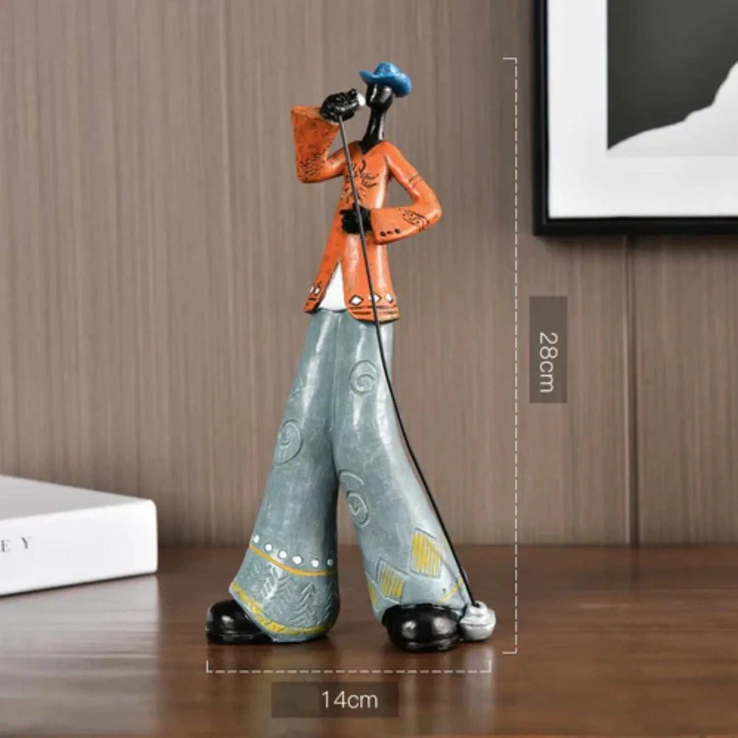 Timeless Melody: A Resin Musical Instrument Sculpture