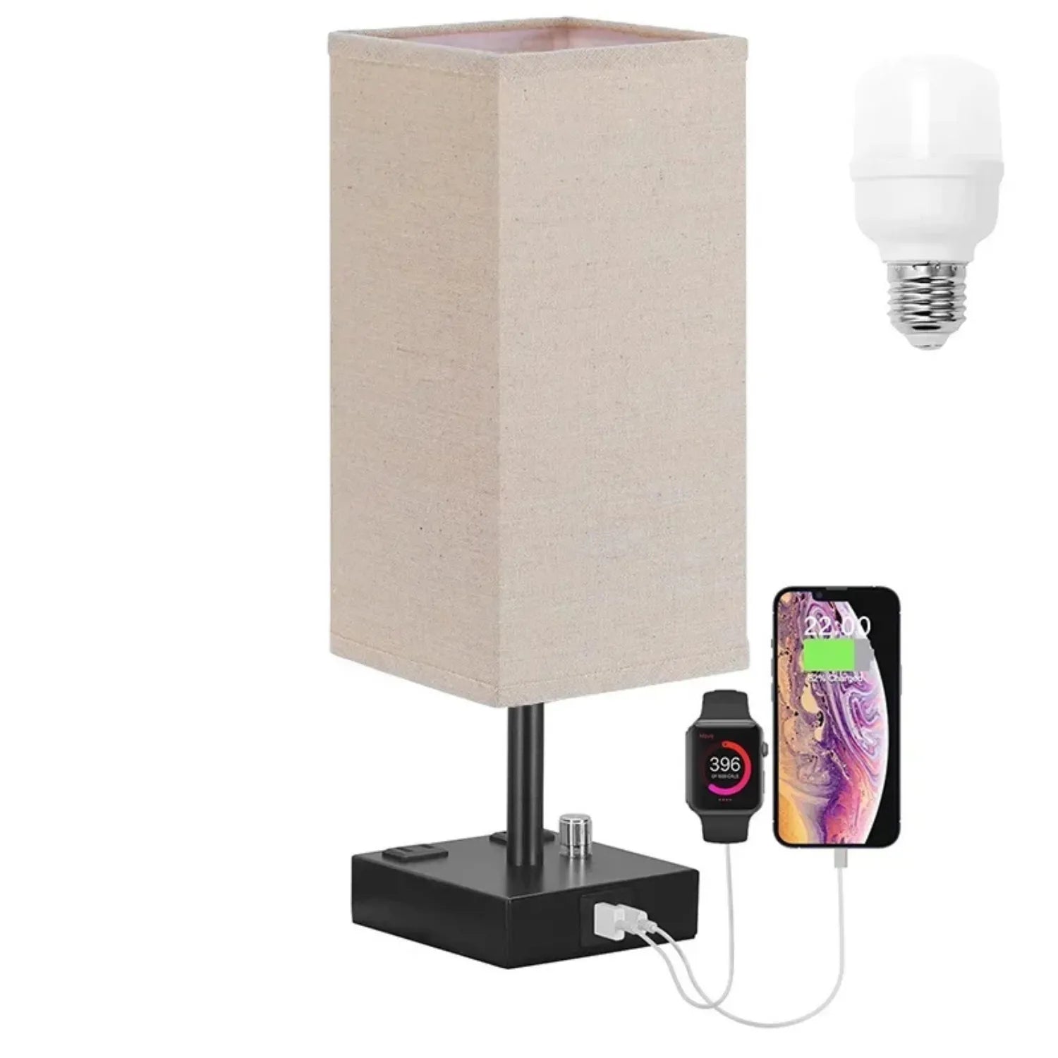 The Classic Touch Table Lamp: Timeless Style with USB Charging