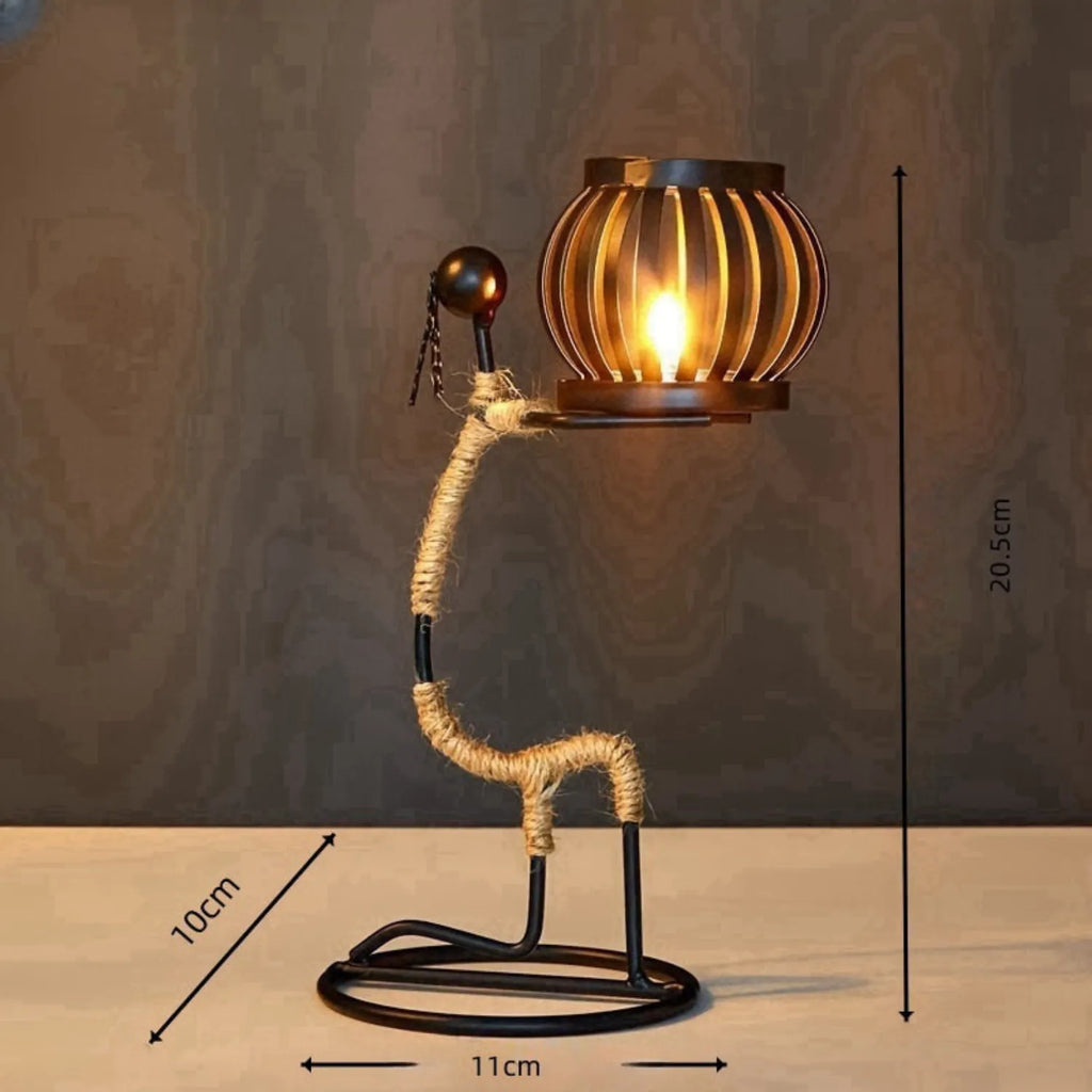 Abstract Metal Candlestick: A Modern Sculpture for Your Home