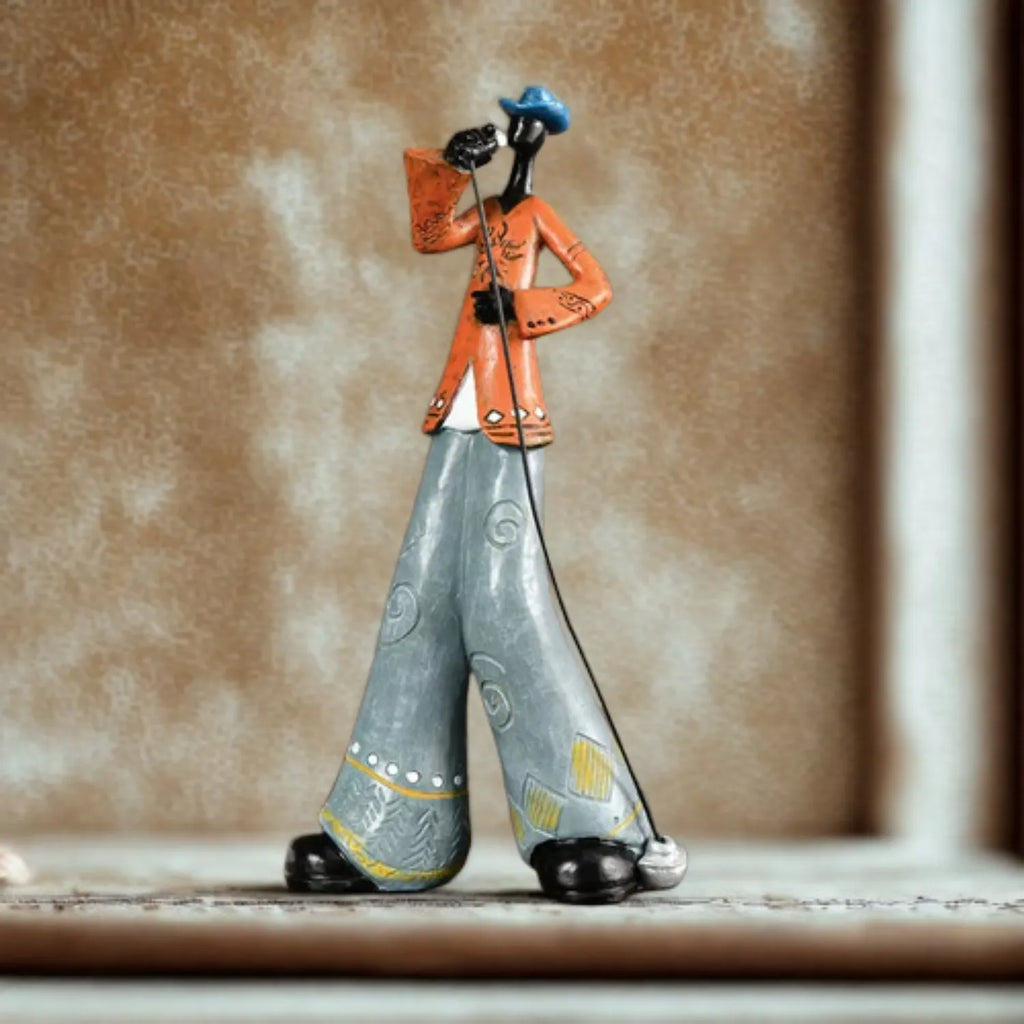 Timeless Melody: A Resin Musical Instrument Sculpture