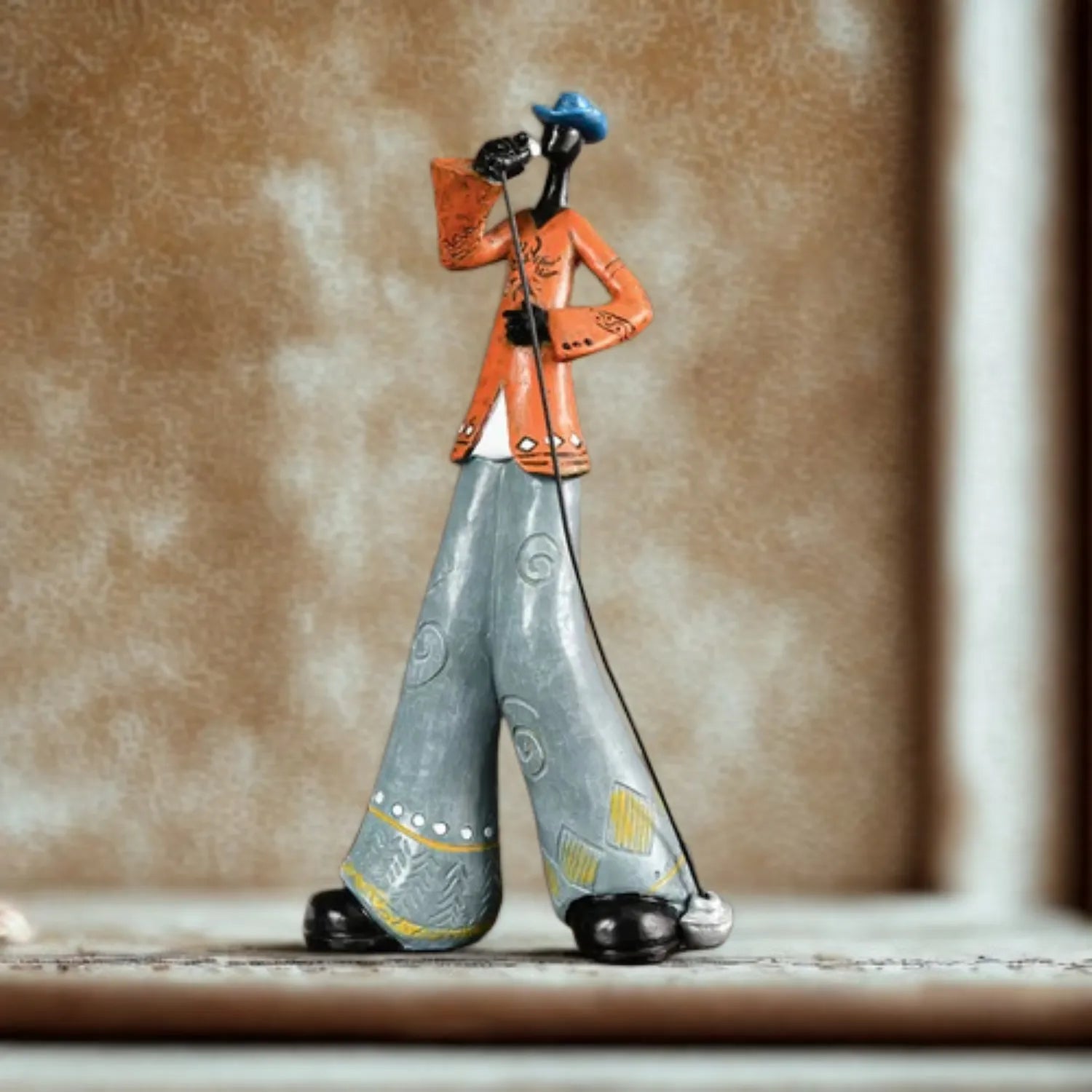 Timeless Melody: A Resin Musical Instrument Sculpture