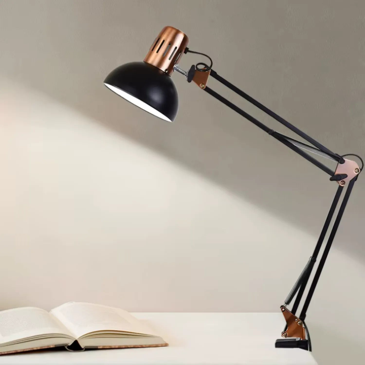 Industrial Swing Arm Lamp: Your Versatile Desk & Reading Light