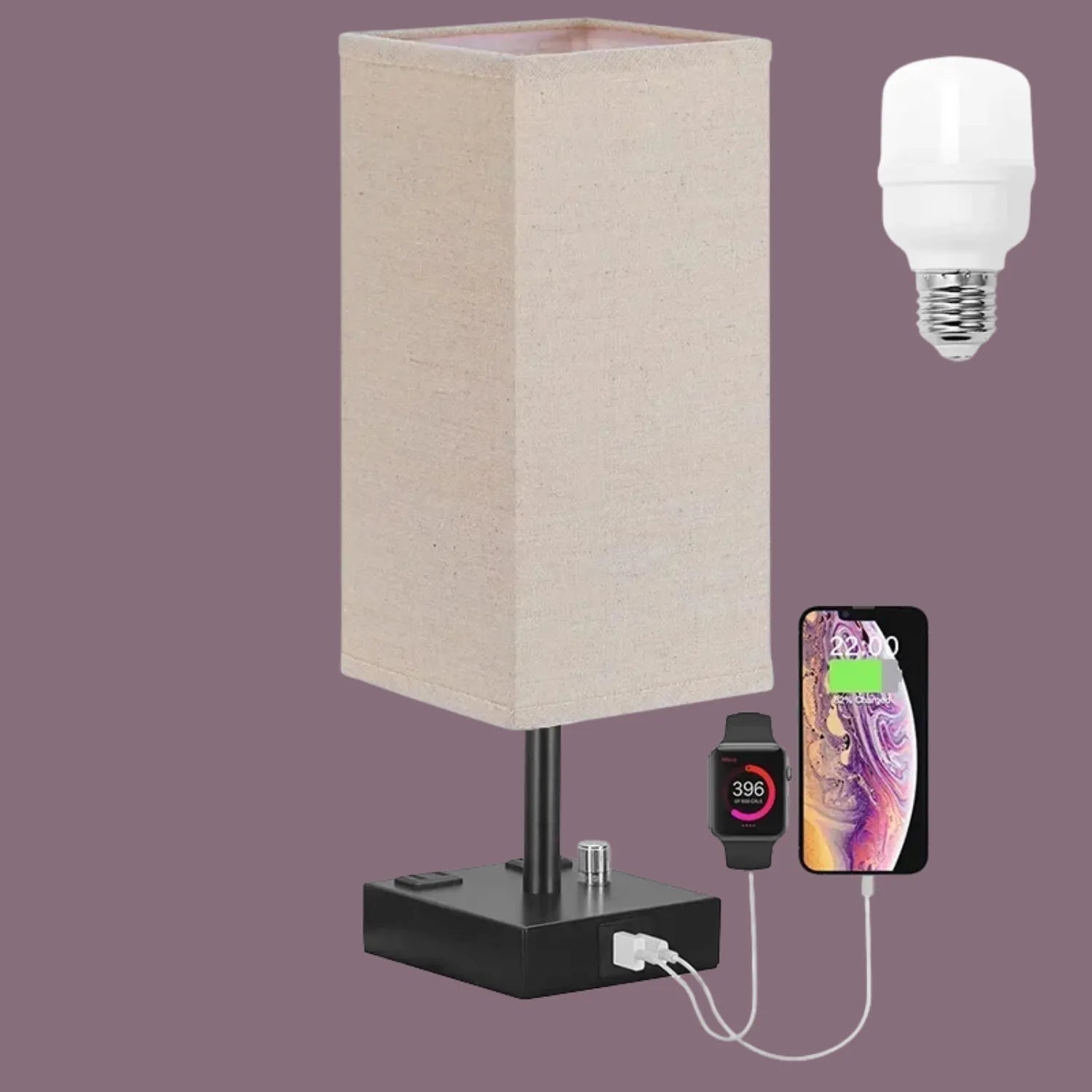 The Classic Touch Table Lamp: Timeless Style with USB Charging