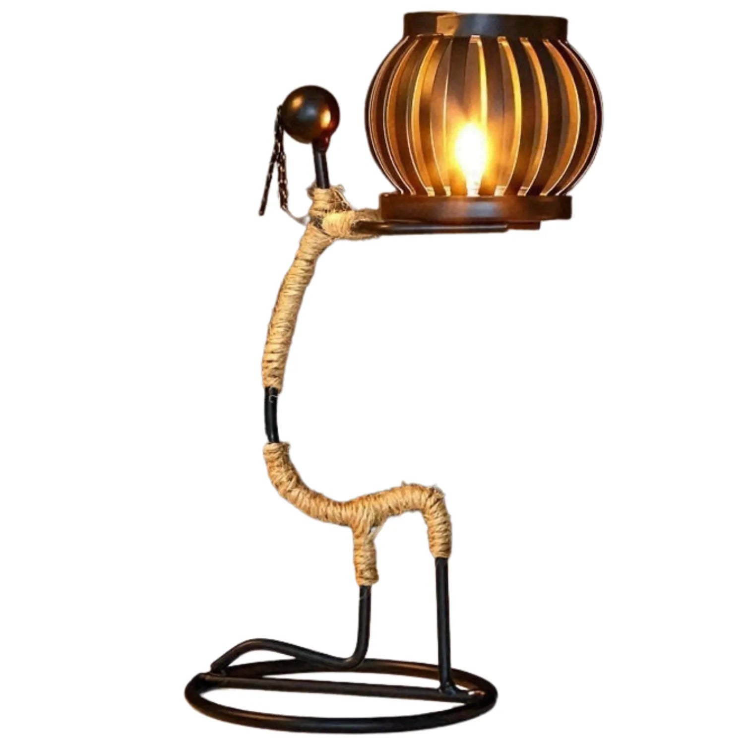Abstract Metal Candlestick: A Modern Sculpture for Your Home